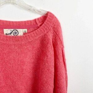 Anthropologie Rosie Neim Coral cropped sweater - Size S